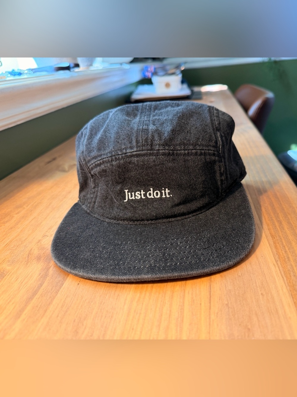 Nike Black Five-Panel 'Just do it.' Cap